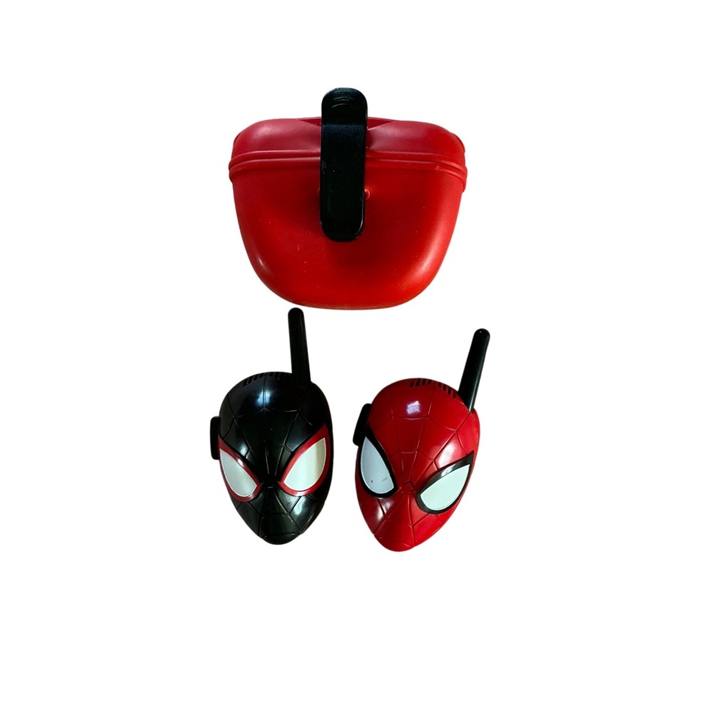 Marvel Spider-Man Miles Morales‎ Walkie Talkies eKids SM-207 Red Black Case Set